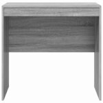 vidaXL Bureau Sonoma gris 80 x 50 x 76 cm Bois d'ingénierie