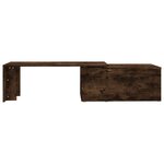 vidaXL Table basse Chêne fumé 150x50x35 cm Bois d'ingénierie