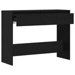 vidaXL Table console Chêne noir 100 x 35 x 76 5 cm Bois d'ingénierie