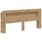 vidaXL Cabinet de Tête de Lit Chêne artisanal 180 cm Bois d’ingénierie