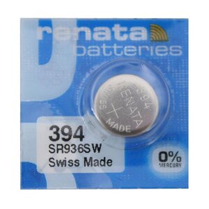 Blister de 1 Pile bouton oxyde argent X394 SR936SW RENATA