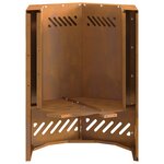 vidaXL Foyer sans fumée hexagonal 38x38x51 cm en acier résistant aux intempéries
