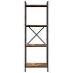 vidaXL Étagère Chêne fumé 40 x 30 x 85 cm Bois d'ingénierie