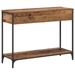 vidaXL Table console Bois ancien 100 x 34.5 x 75 cm Bois d'ingénierie