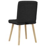 vidaXL Chaises à manger lot de 4 noir tissu