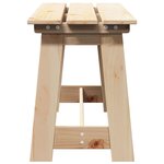 vidaXL Banc extérieur Marron 119 x 35 x 47 cm Bois de pin massif