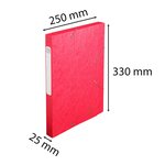 Boite de classement Cartobox Dos 25mm Carte lustrée Nature Future® Rouge EXACOMPTA