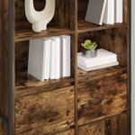 vidaXL Buffet 2 Pièces Chêne Fumé 81 x 36 x 150.5 cm Bois d'ingénierie