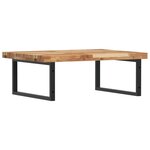 vidaXL Étagère de vasque murale acier et bois massif d'acacia