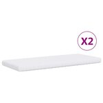 vidaXL Lit de jour et gigogne et matelas vert foncé 100x200 cm velours