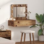 vidaXL Table de Toilette Marron 83 x 40 x 70 cm Bois d'ingénierie