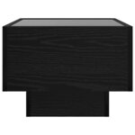vidaXL Table basse Chêne noir 50 x 50 x 30 cm Bois d'ingénierie