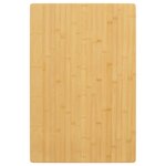 vidaXL Dessus de table 60x100x2 5 cm bambou