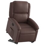 vidaXL Fauteuil inclinable marron similicuir