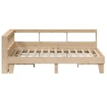 vidaXL Lit bibliothèque sans matelas 160x200 cm bois massif de pin