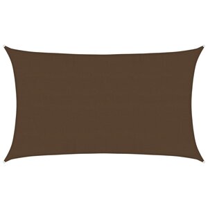 vidaXL Voile d'ombrage 160 g/m² Marron 5x8 m PEHD