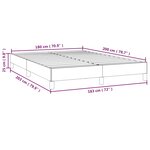 vidaXL Cadre de lit sans matelas gris 180x200 cm similicuir