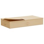 vidaXL Boîte de rangement 6 Pièces Crème 90 x 48 x 15 cm Tissu intissé