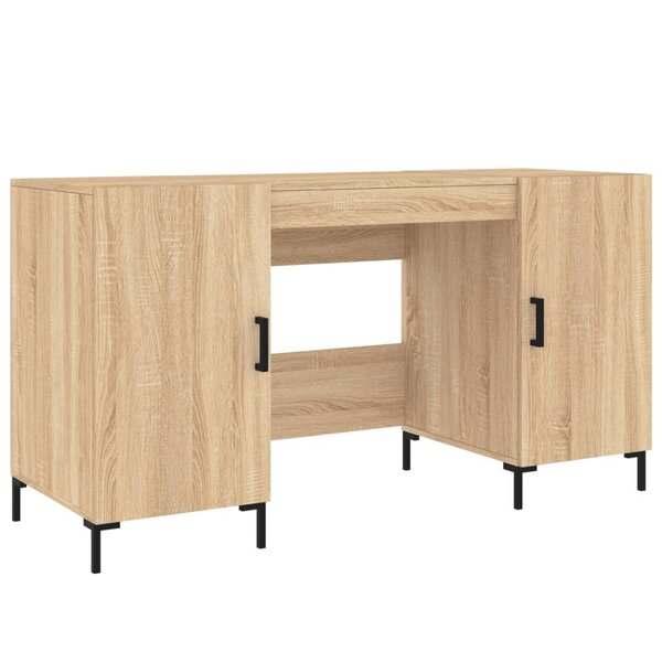 vidaXL Bureau chêne sonoma 140x50x75 cm bois d'ingénierie