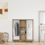 vidaXL Armoire chêne artisanal 102 x 38 x 110 cm Bois d'ingénierie