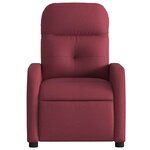 vidaXL Fauteuil inclinable Rouge bordeaux Tissu