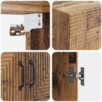 vidaXL Armoire Murale Bois ancien 66 x 34 5 x 90 cm Bois d'ingénierie