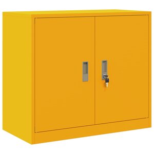 vidaXL Armoire de rangement Jaune moutarde 80 x 40 x 70 cm Acier