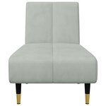 vidaXL Ensemble de canapés 2 Pièces gris clair velours