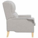 vidaXL fauteuil Gris nuage 76 x 94 x 102 cm Tissu Sharpa