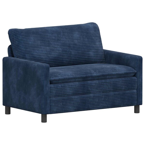 vidaXL Canapé Bleu marine 126 x 81 x 87 5 cm Polyester