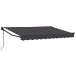 vidaXL Auvent rétractable Anthracite 3 5 x 2 m Polyester et métal