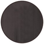vidaXL Tapis rond marron foncé 80 cm bambou