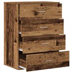 vidaXL Buffet Bois ancien 60 x 39 x 80 cm Bois d'ingénierie
