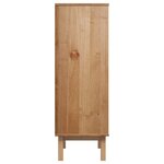 vidaXL Buffet haut OTTA marron et gris 85x43x125 cm bois massif de pin