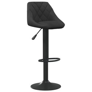 vidaXL Tabouret de bar Noir Velours