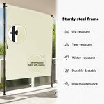 vidaXL Store roulant d'extérieur 200 x 270 cm Crème