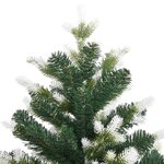 vidaXL Sapin de Noël artificiel à charnières avec neige floquée 120 cm