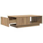 vidaXL Table basse Chêne artisanal 95 x 55 x 31 cm Bois d'ingénierie