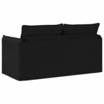 vidaXL Canapé Noir 156 x 82 x 85 cm tissu