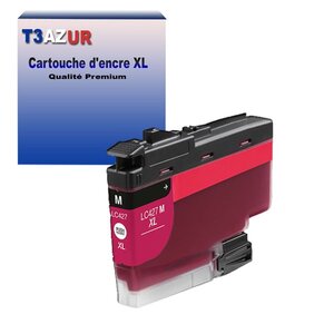 T3AZUR- Cartouche compatible avec Brother LC427 XL pour Brother MFC-J5955DW  MFC-J6950  MFC-J6955DW Magenta