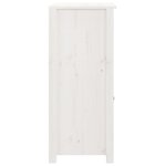 vidaXL Buffet blanc 40x35x80 cm bois massif de pin