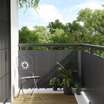 vidaXL Paravent de balcon anthracite 400x80 cm résine tressée