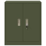 vidaXL Armoire de rangement Vert olive 60 x 40 x 70 cm Acier