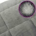 vidaXL Couverture lestée Gris 138x200 cm 10 kg Tissu