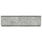 vidaXL Meuble TV avec LED Gris béton 180 x 38 x 49 cm