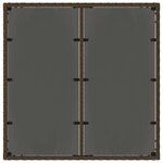 vidaXL Ensemble de repas extérieur 3 Pièces Marron et crème blanche