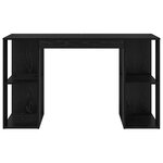 vidaXL Bureau Chêne noir 130 x 50.5 x 75 cm Bois d'ingénierie