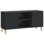 vidaXL Meuble TV 102 x 34 5 x 50 cm Noir Bois d'ingénierie