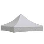 vidaXL Toit de tente de réception 2x2 m Blanc 270 g/m²