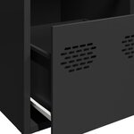 vidaXL Buffet noir 101 5x39x73 5 cm acier laminé à froid